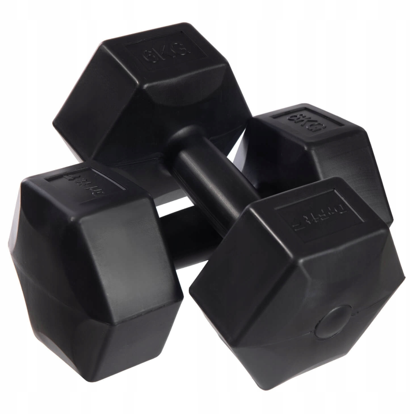 DrFit juodi hanteliai 2x6kg – efektyvus sprendimas treniruotėms