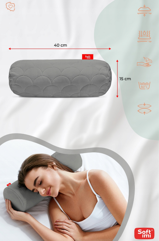 Pagalvė 15x40 cm "Softimi" volelio formos – patogi galvos atrama