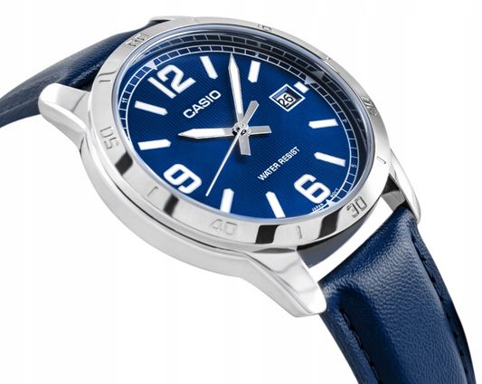 Klasikinis laikrodis su odiniu dirželiu "Casio" MTP-V004L