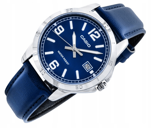 Klasikinis laikrodis su odiniu dirželiu "Casio" MTP-V004L
