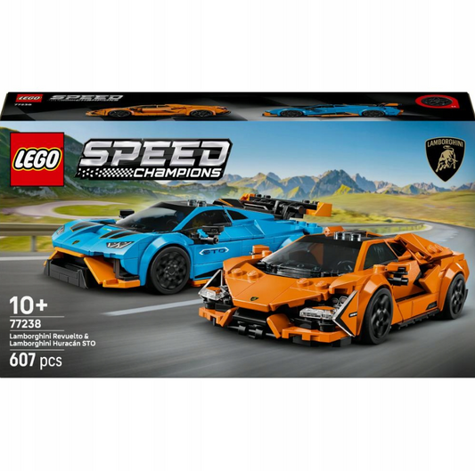 Konstruktorius LEGO „Lamborghini Revuelto ir Huracan STO“