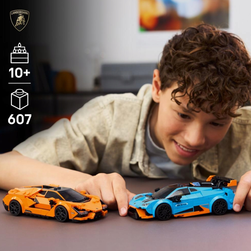 Konstruktorius LEGO „Lamborghini Revuelto ir Huracan STO“