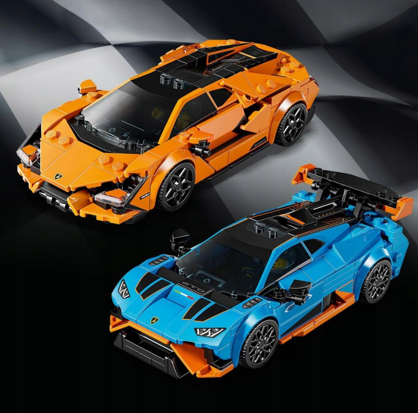 Konstruktorius LEGO „Lamborghini Revuelto ir Huracan STO“