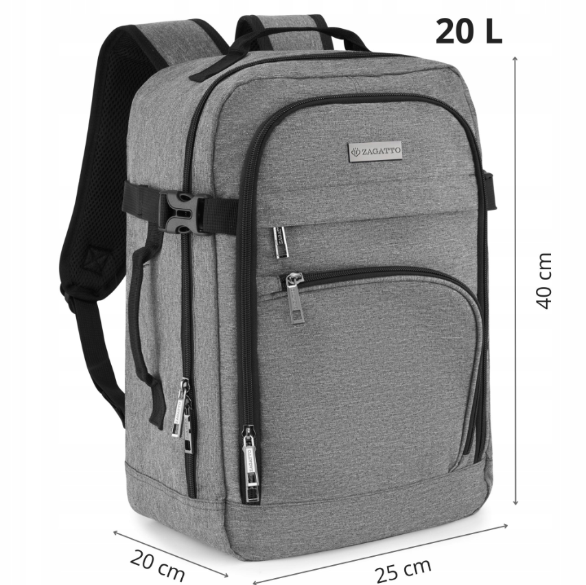 Kelioninė kuprinė - rankinis bagažas 40×20×25cm