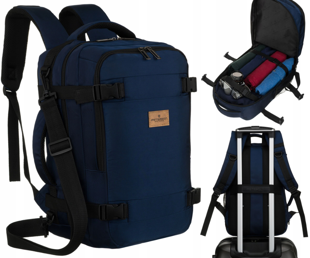 Kelioninė kuprinė - kabinos krepšys "Peterson" Mėlyna