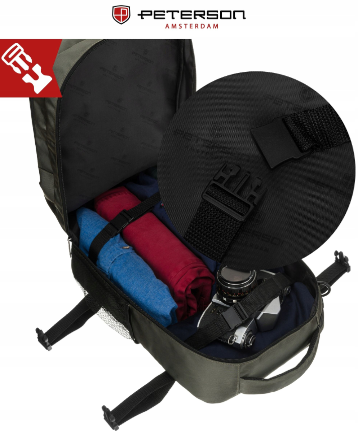 Kelioninė kuprinė - kabinos krepšys "Peterson" Khaki