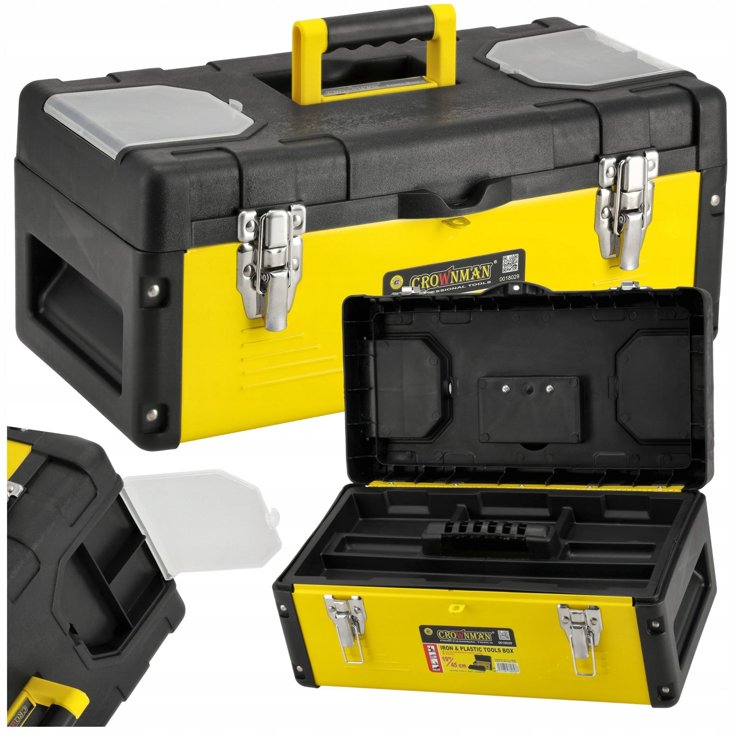 Metalinė išskleidžiama įrankių dėžė su stalčiais