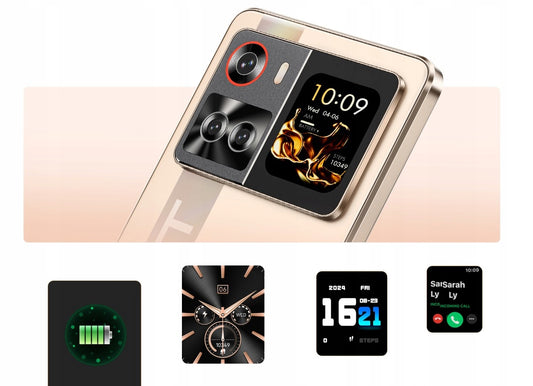 Išmanusis telefonas Cubot X100 5G Dual SIM 16/256GB Android 15 su dviem ekranais + dėklas