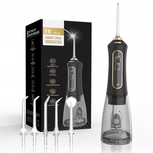 Sonic dantų šepetėlis + vandens dantų irigatorius, 5 režimai, USB, IPX7, RINKINYS