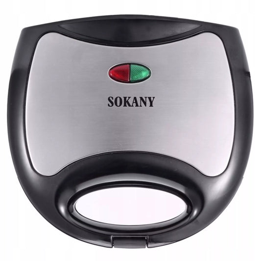 Galingas 750W sumuštinių skrudintuvas, skirtas trikampiams sumuštiniams, saugus
