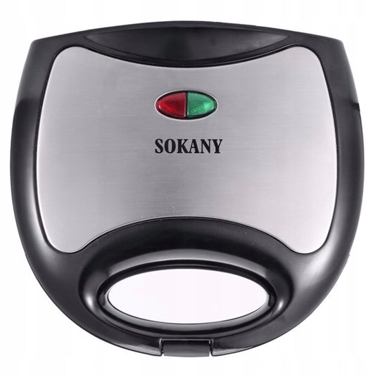 Galingas 750W sumuštinių skrudintuvas, skirtas trikampiams sumuštiniams, saugus