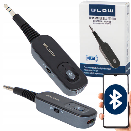 BLUETOOTH 2IN1 SIŲSTUVAS-IMTUVAS AUX MINIJACK 3,5MM TX RX USB-C