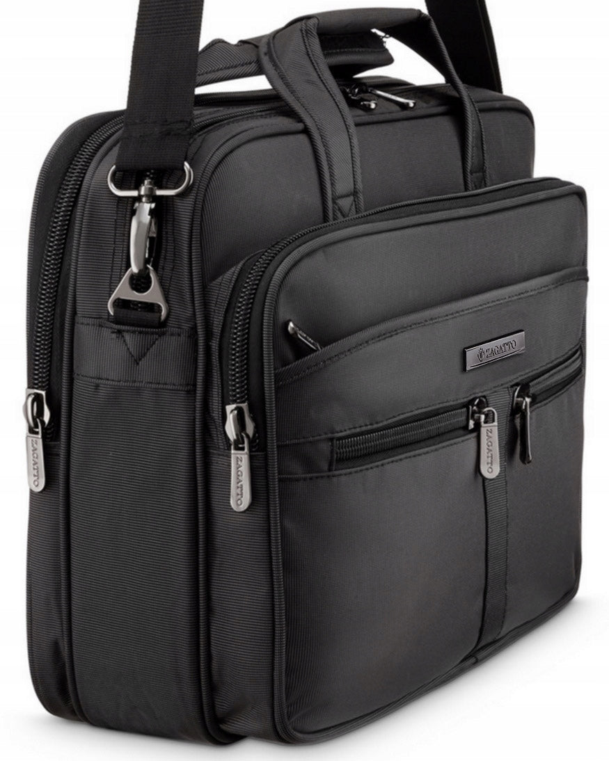 Verslo nešiojamojo kompiuterio 15,6” krepšys ant peties, talpus, vyriškas ZAGATTO
