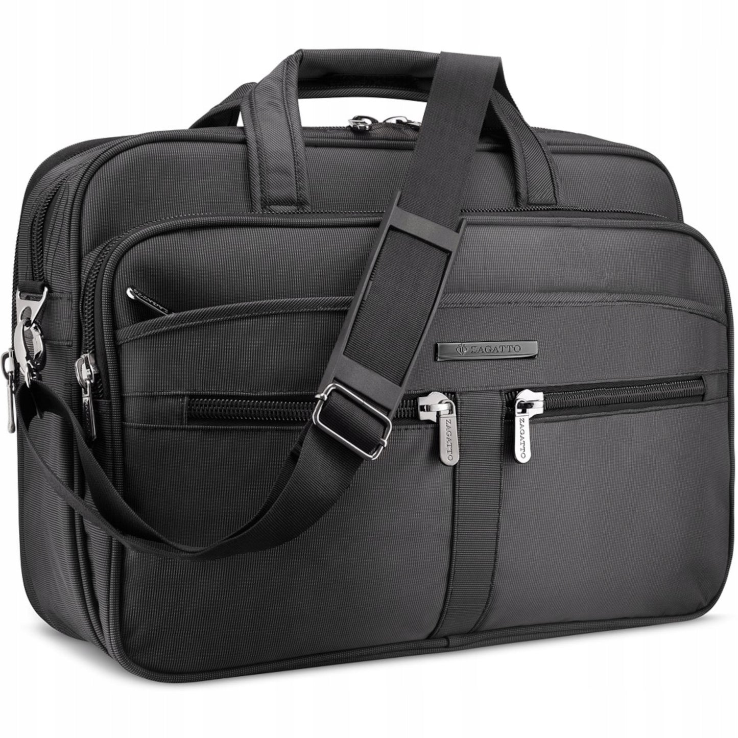 Verslo nešiojamojo kompiuterio 15,6” krepšys ant peties, talpus, vyriškas ZAGATTO