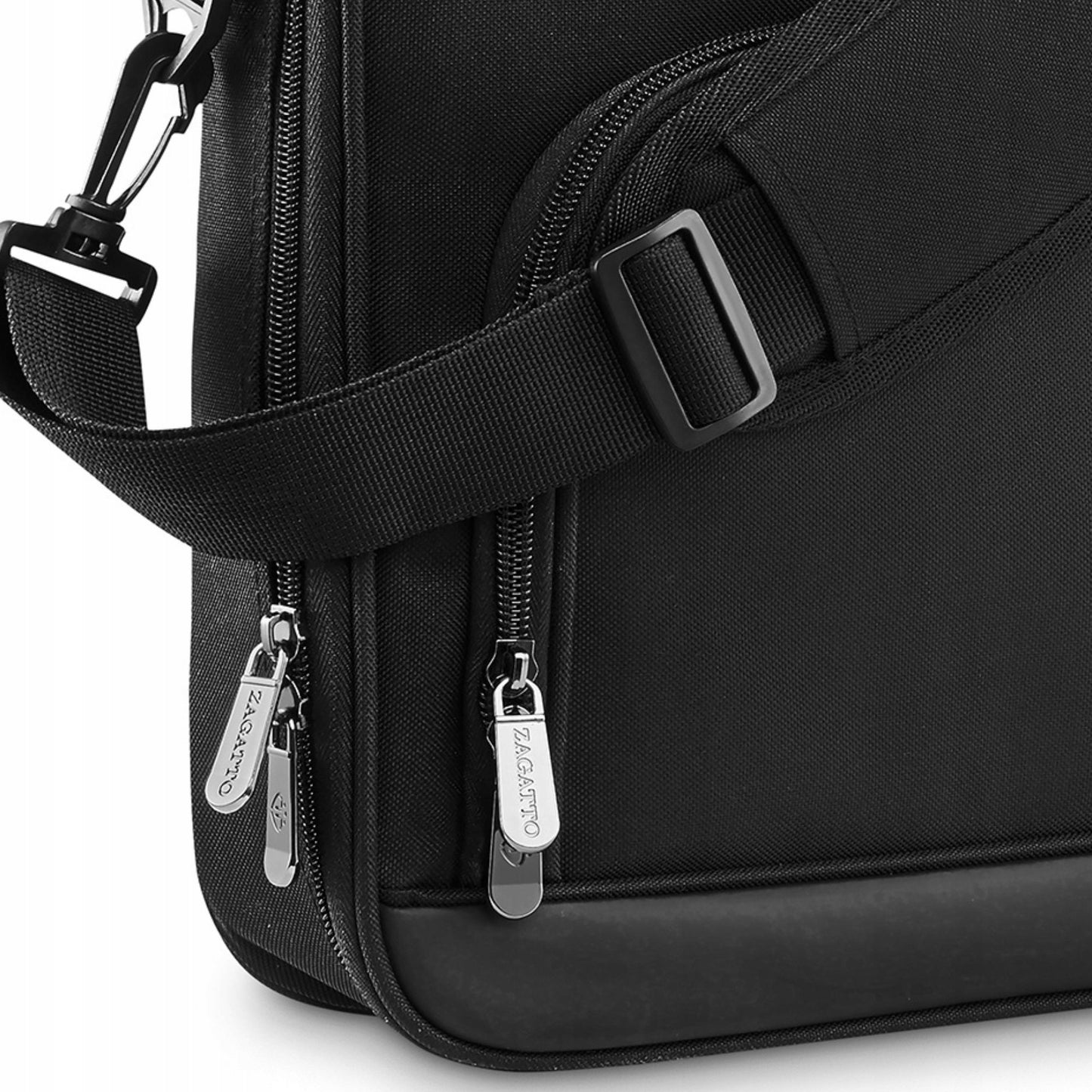 15,6 colių lengvas didelis juodas darbo krepšys moterims ir vyrams ZAGATTO