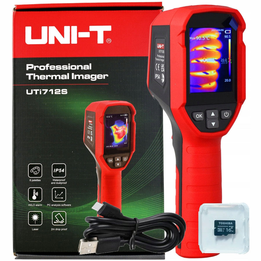 UTI-712S Termovizorinė kamera 120x90 SD kortelė 10800p PL distribucija