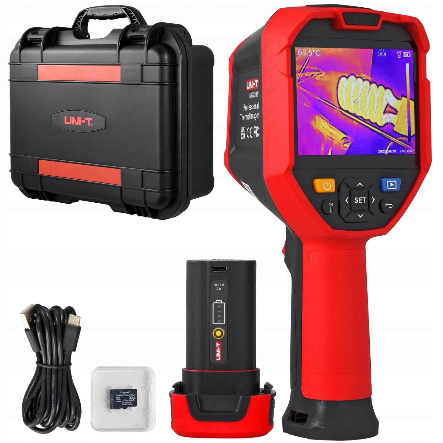 UTi720E Termovizorinė kamera UNI-T WiFi + Lagaminas PL platinimas