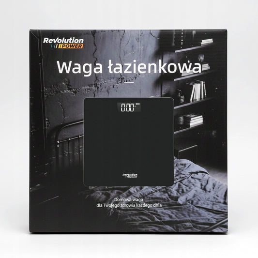 Elektroninės vonios svarstyklės, tikslios, 180 kg, stiklinės, juodos, SLIM LCD