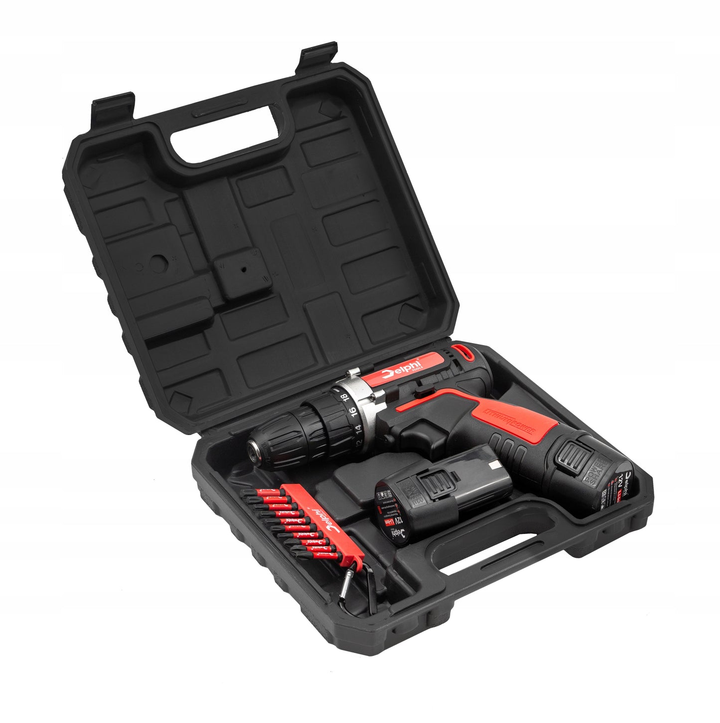 AKUMULIATORINIS GRĘŽTUVO-SUKTUVO KOMPLEKTAS 2xAKU 12V, GALINGAS ATSUKTUVAS SU ANTGALIAIS