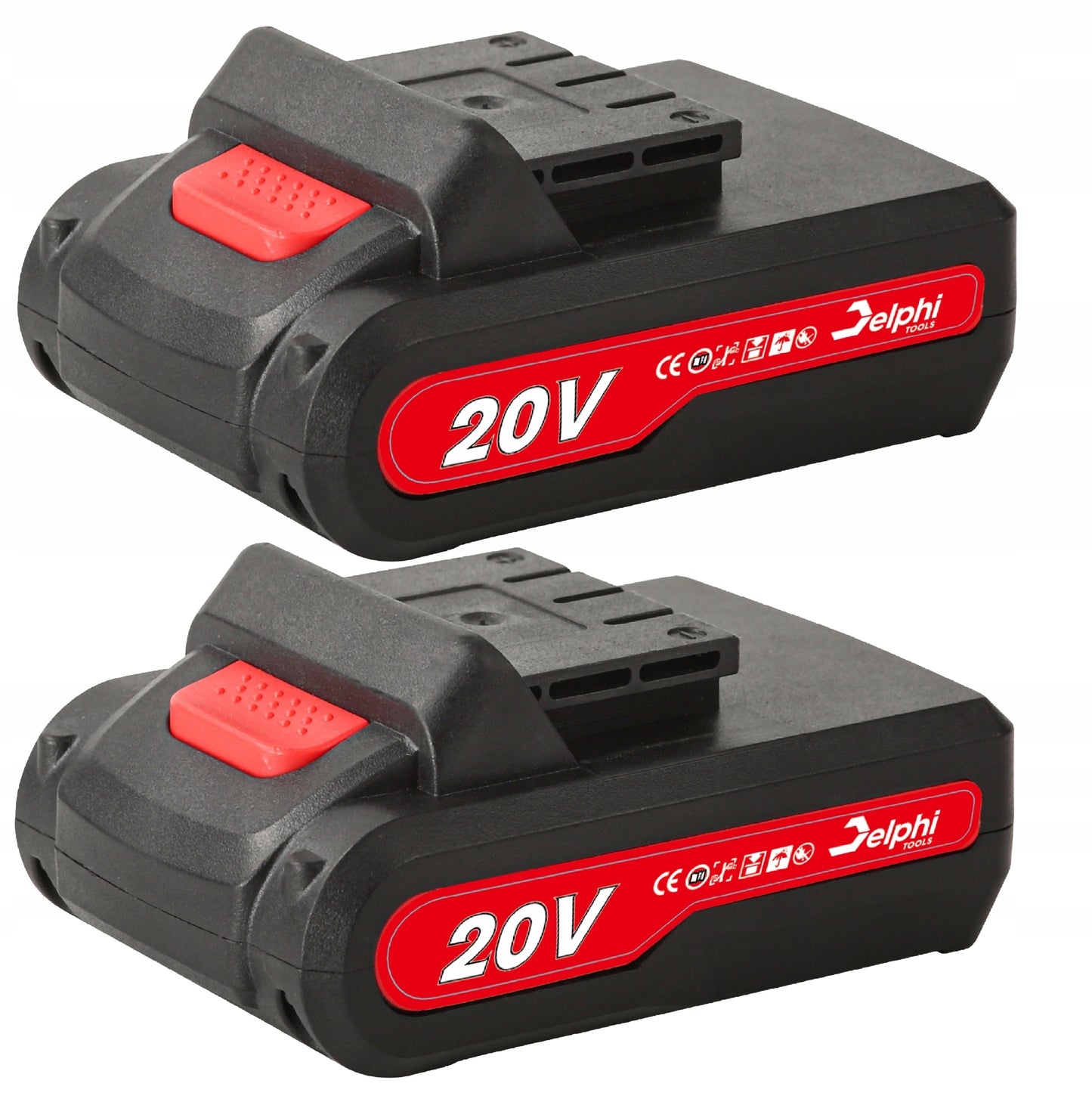 Akumuliatorinis smūginis gręžtuvas-suktuvas, galingas, 20V, su 2 akumuliatoriais