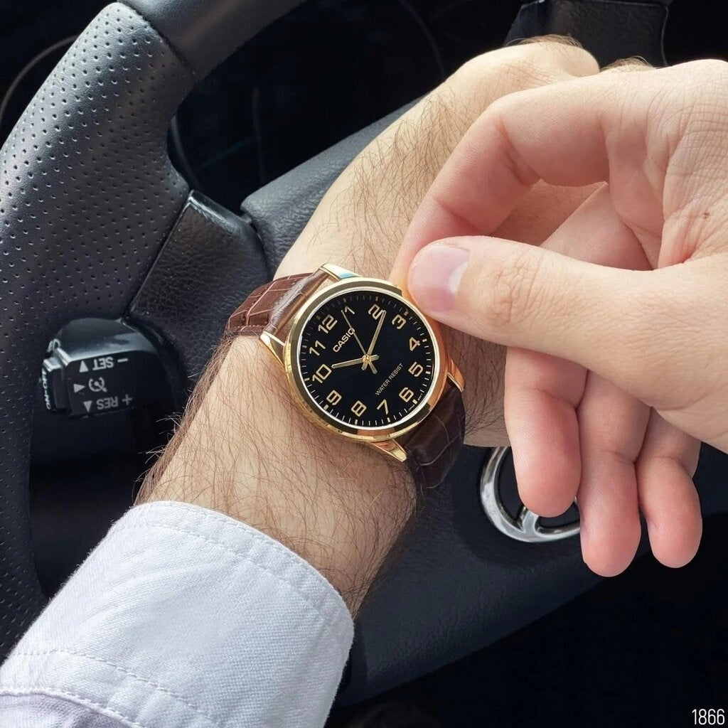 Vyriškas laikrodis CASIO MTP-V001GL-1B (zd080b) + dėžutė