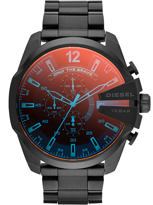 Vyriškas laikrodis DIESEL DZ4318 MEGA CHIEF CHRONOGRAPH + DĖŽUTĖ KOMPLEKTAS