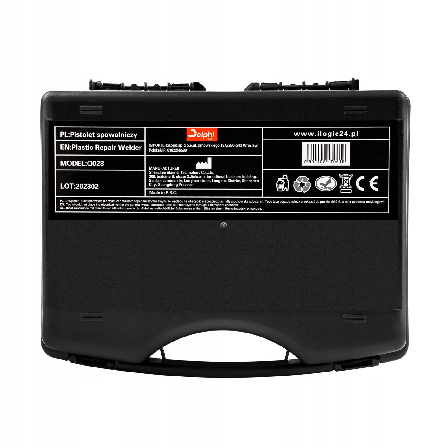 Plastiko suvirinimo pistoletas su lituokliu ir 800+ segtukų