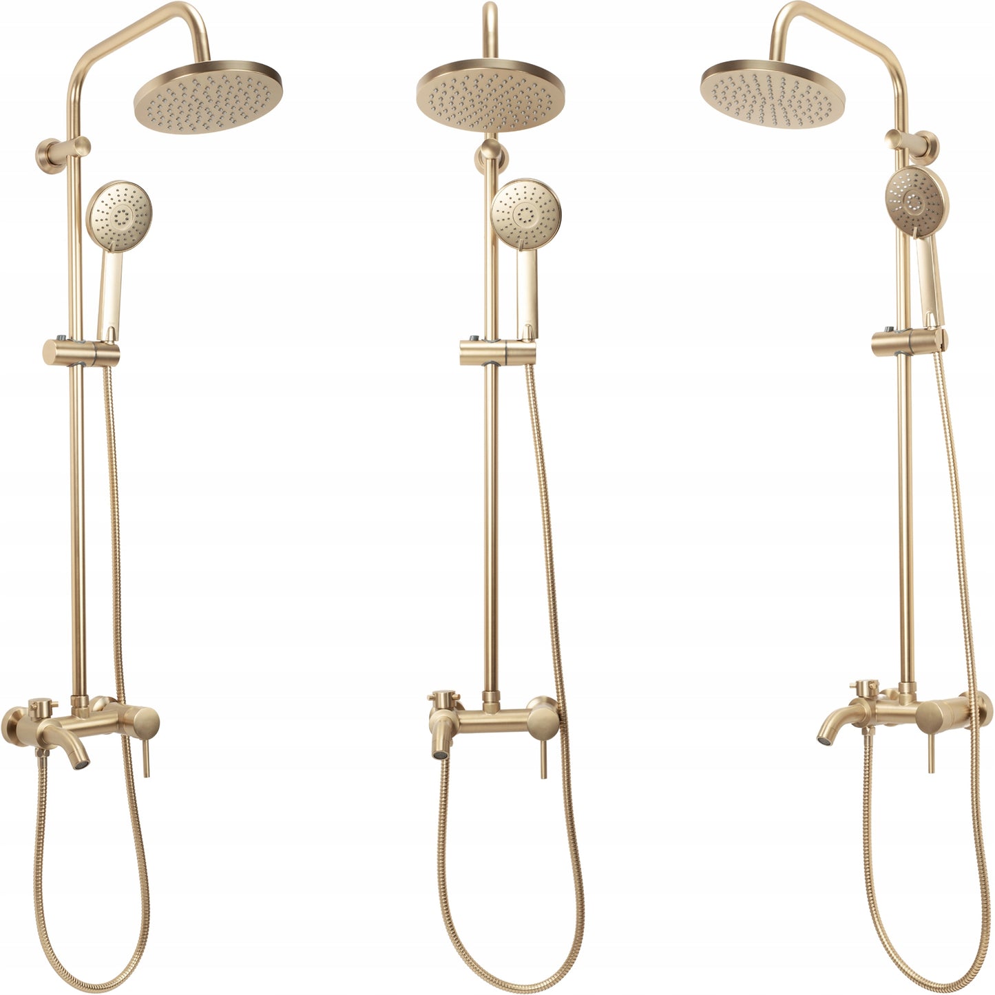 Dušo komplektas LUIS Auksas šlifuotas Gold Brush REA