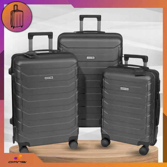 Kelioninių lagaminų rinkinys su ratukais, didelis 94L, vidutinis 63L, mažas 40L