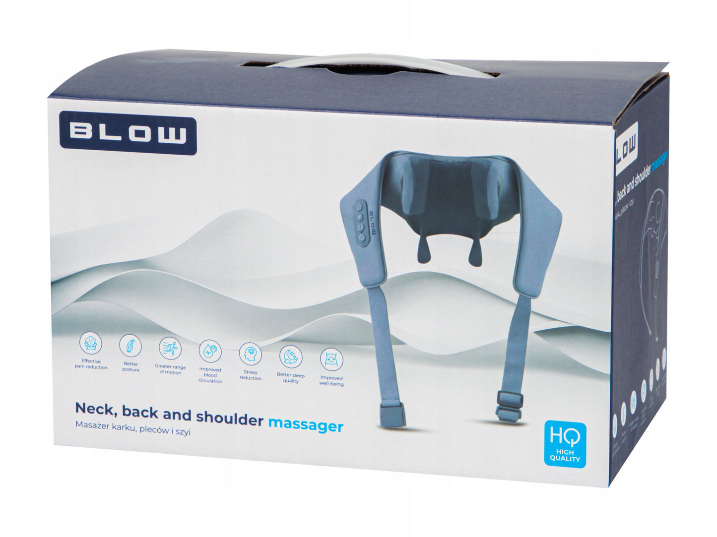 Belaidis masažuoklis kaklui, pakaušiui ir nugarai su šildymu, Shiatsu, įkraunamas