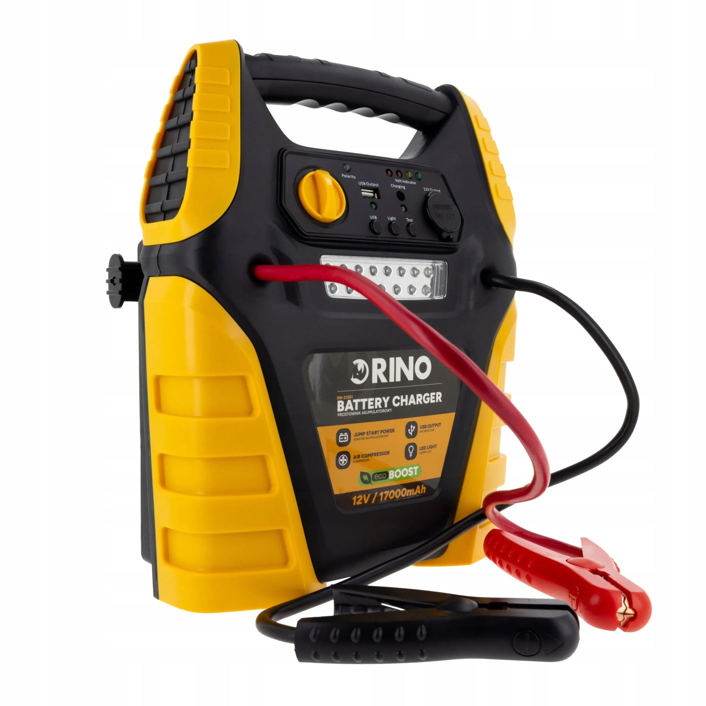 Akumuliatorių įkroviklis su užvedimo funkcija Rino 5-in-1 BOOST12LI 12V