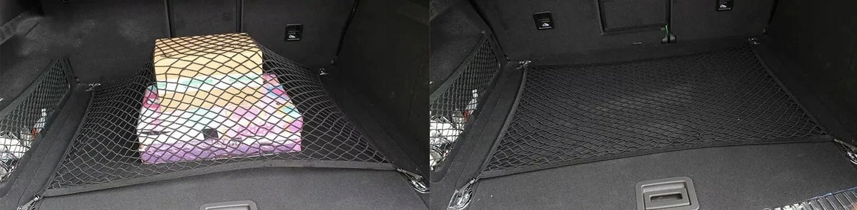 Automobilio bagažinės tinklas-organizatorius 110 × 70 cm