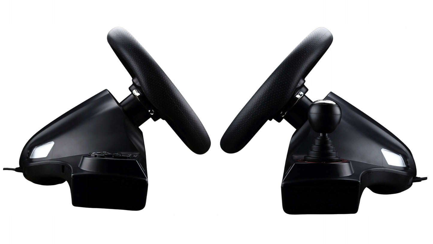 Žaidimų vairas FLASHFIRE WH2304V 270° + Pedalai PC PS4 Switch Xbox