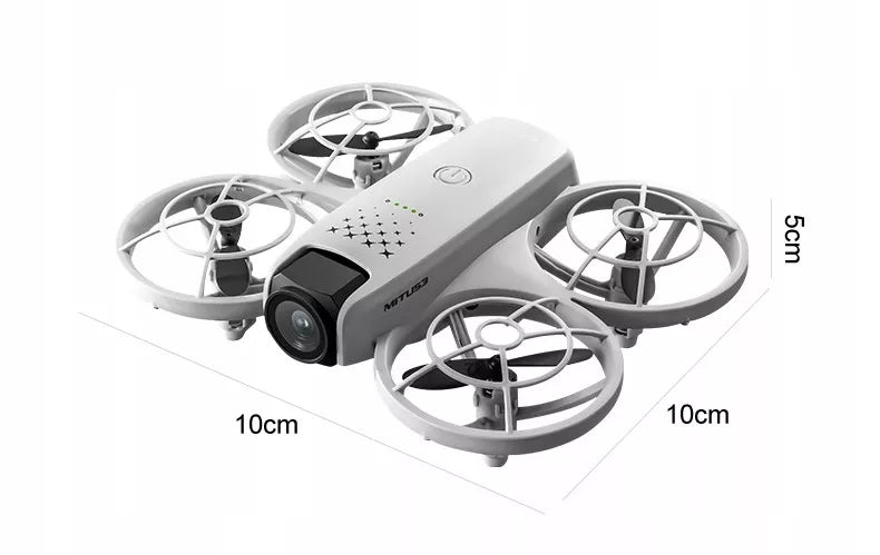 dronas 4DRC V53 su LCD ekranu, 2 kameromis, bešepetėliniu varikliu, 125g, 3x baterijos