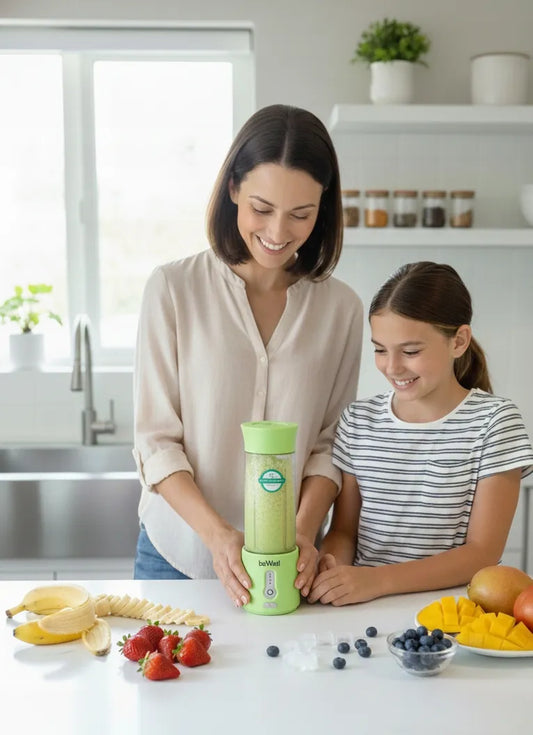 Belaidis nešiojamasis trintuvas beWell Plus, 500 ml, USB įkrovimas