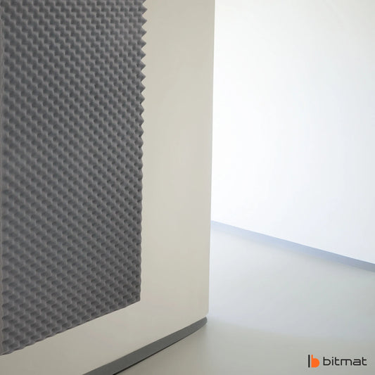 Bitmat garsą sugerianti akustinė plokštė BANGOS 200x100x5cm sienoms