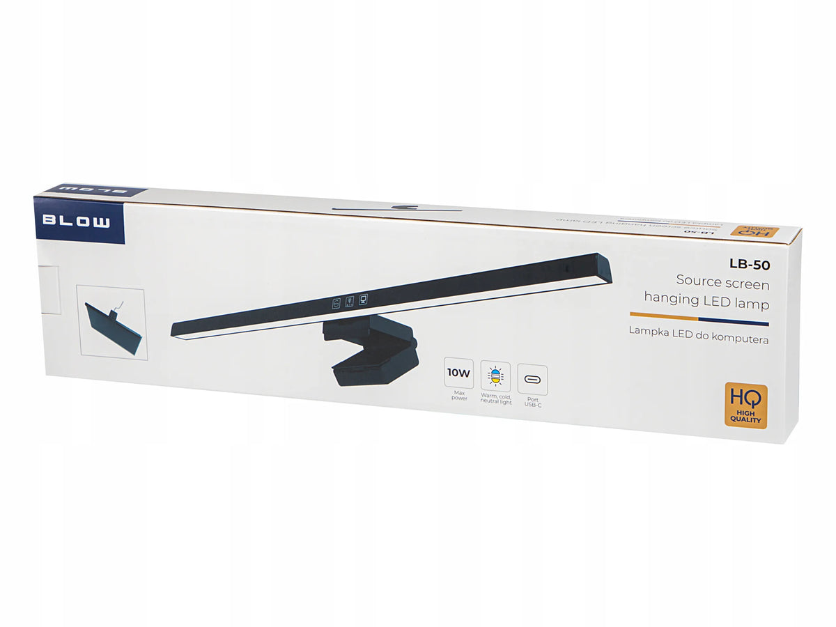 BLOW LED lempa monitoriui, reguliuojama, USB-C, 50 cm