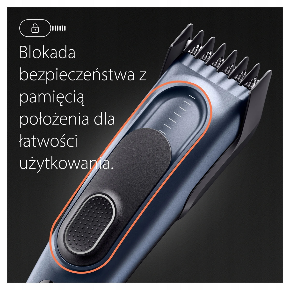 „Braun HC5350 Series 5“ plaukų ir barzdos kirpimo mašinėlė, 17 ilgio nustatymų