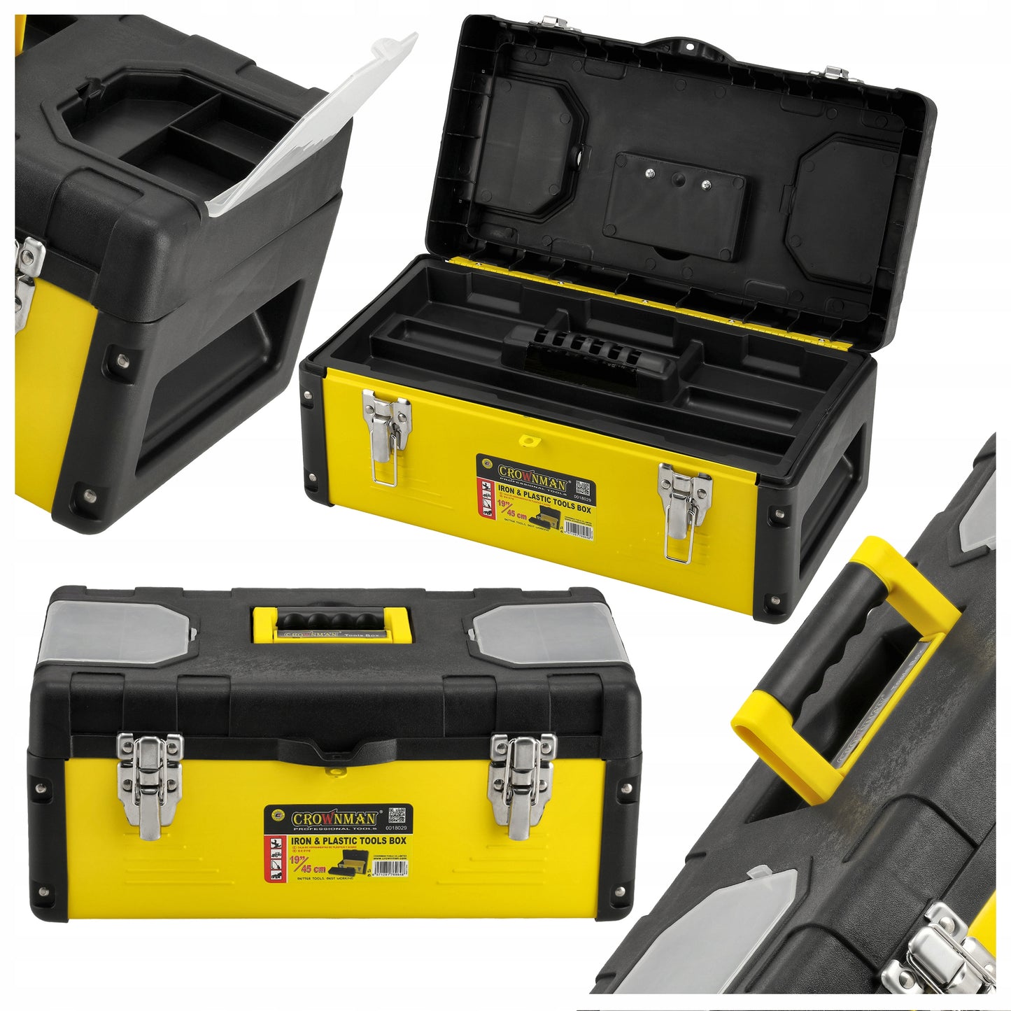 Metalinė išskleidžiama įrankių dėžė su stalčiais