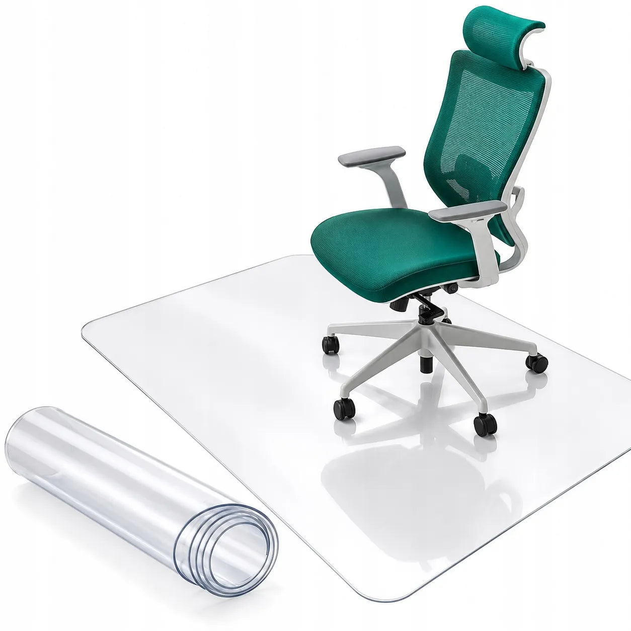 Decortrend PVC apsauginis kilimėlis kėdei 180x120 cm - minkštas stiklas stalviršiams