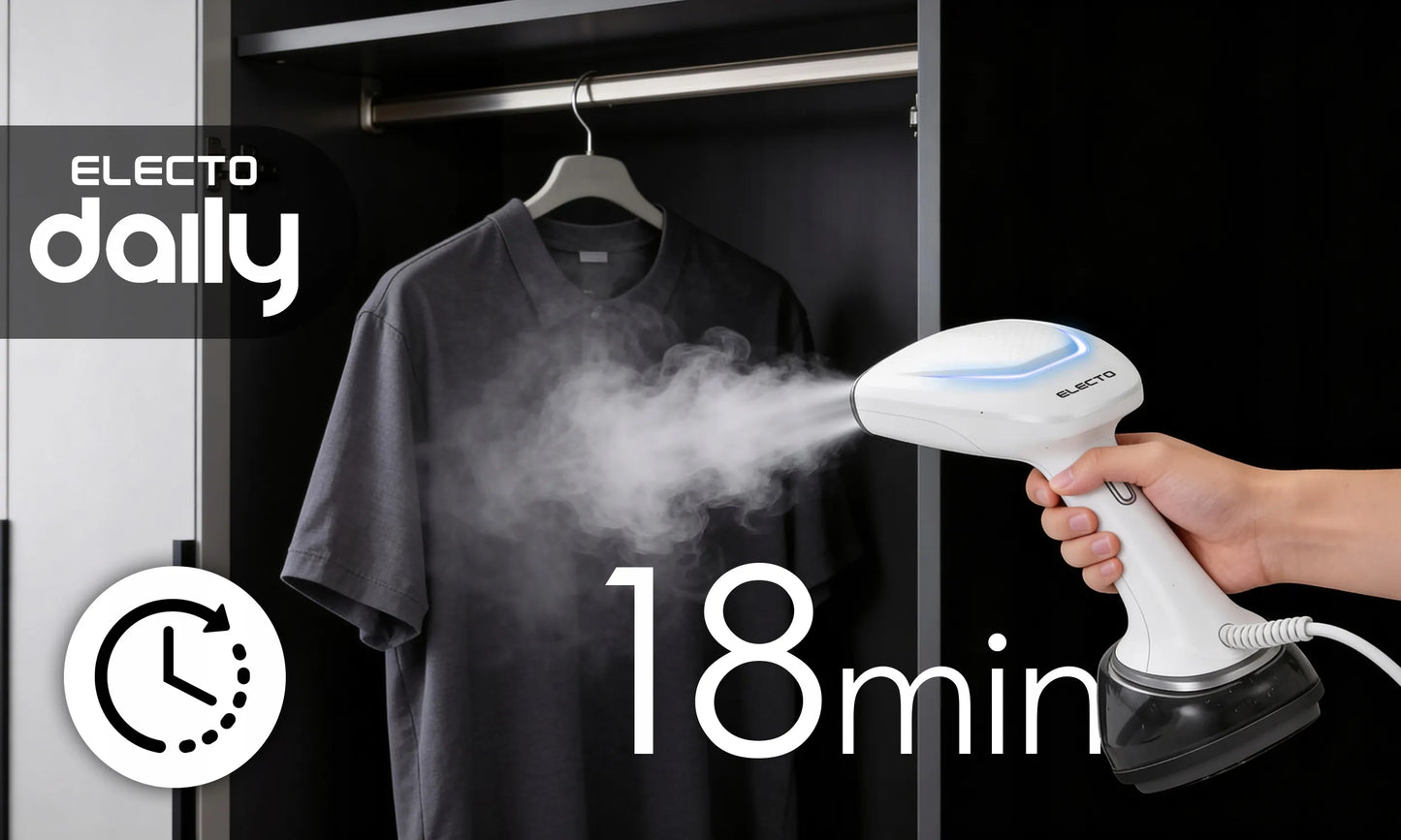 Drabužių garintuvas, garinis lygintuvas Electo Daily 1700W, automatinis išsijungimas