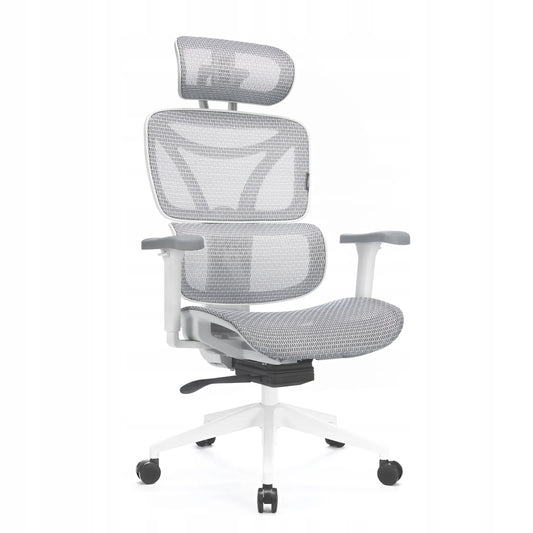 Ergonominė biuro kėdė su ratukais LVNSYSTEM Control Series, balta