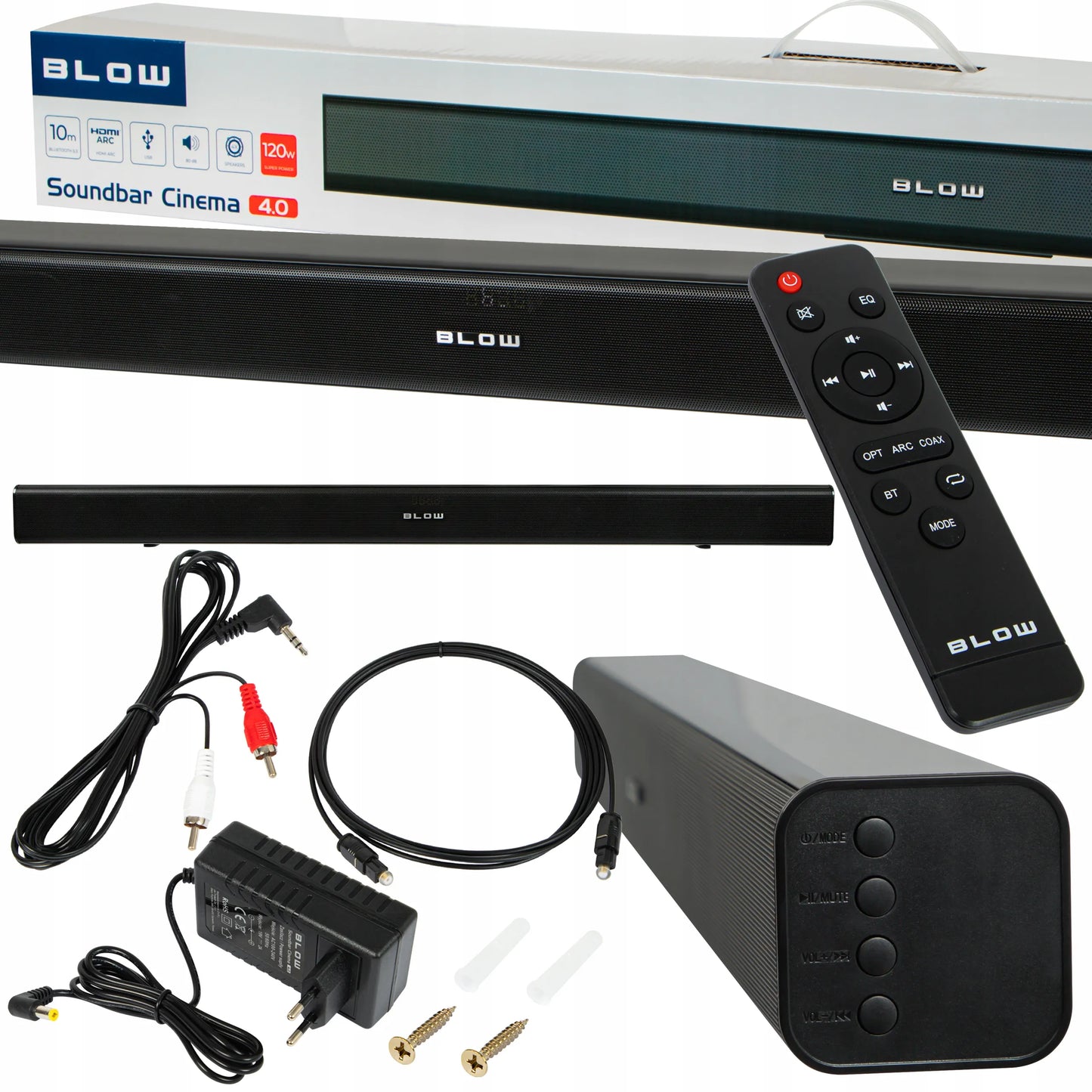 Galingas BLOW CINEMA 4.0 V2 garso projektorius (soundbar) Bluetooth, USB, HDMI, AUX 120W