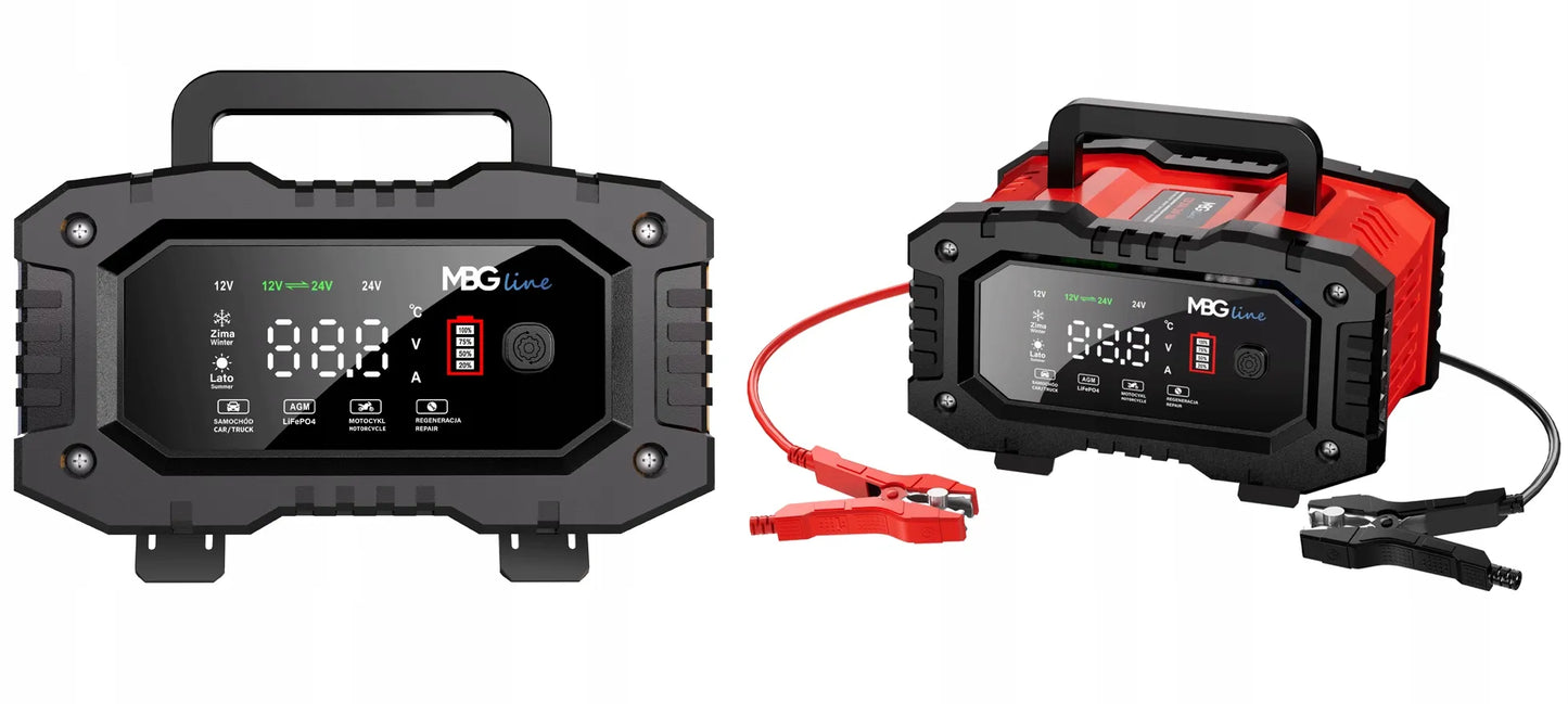 Galingas išmanusis įkroviklis MBG Line 20 A 12V/24V akumuliatoriams FPT-200