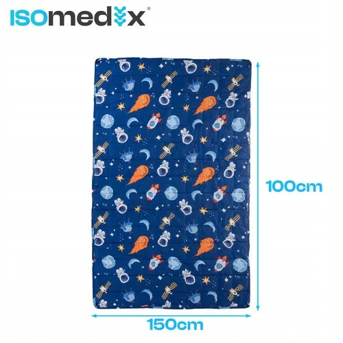 ISOMEDIX svertinė antklodė vaikams, 4 kg, 100 × 150 cm, sensorinė, minkšta