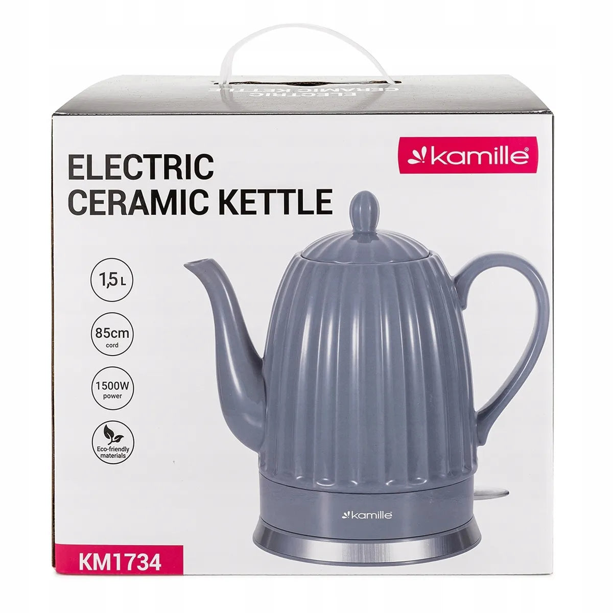 Kamille KM1734 belaidis keraminis virdulys, 1,5 l