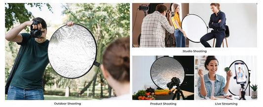 K&F Concept 5in1 apvali fotografinė blenda 110cm