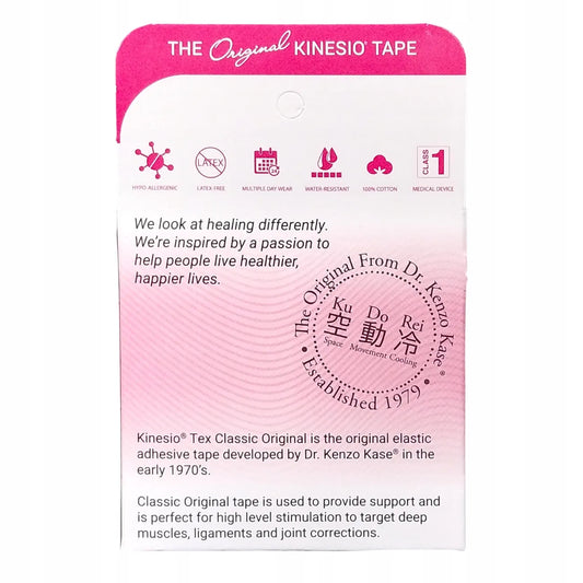 Kineziterapinio teipavimo juosta „Kinesio“ Tape, 5 cm × 4 m