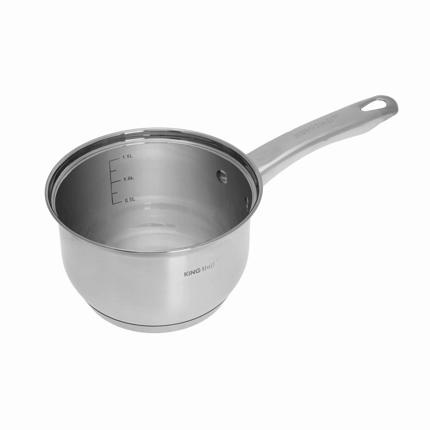 KINGHOFF KH-4450 12 dalių nerūdijančio plieno puodų rinkinys Jumbo Silver