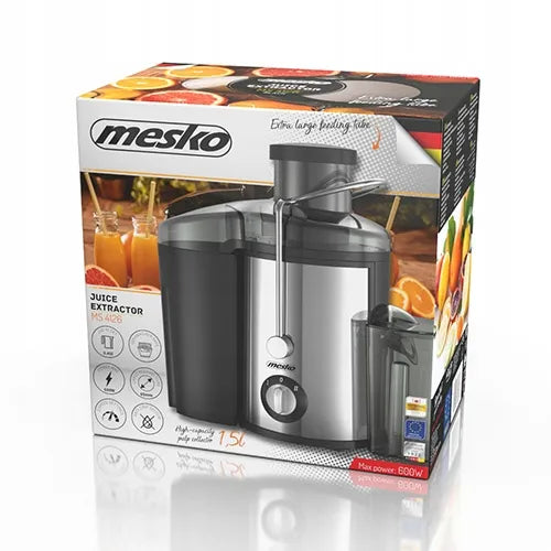 Mesko MS 4126b sulčiaspaudė vaisiams ir daržovėms, juoda